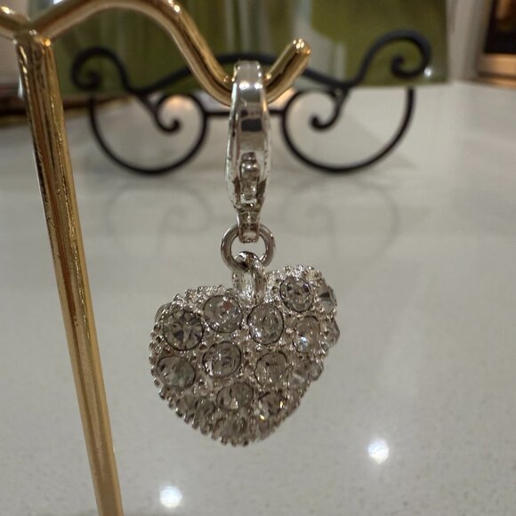 Rhinestone Heart Charm - Picture 6 of 6